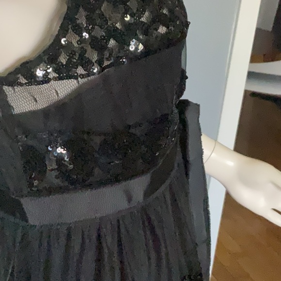 NWT REDValentino Black Sequin MIDI Dress Size 44 US 8 - Picture 11 of 13
